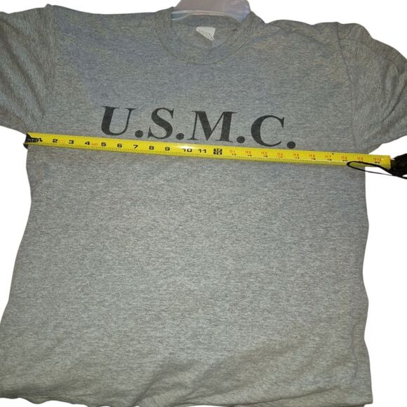 VINTAGE US Marine Corps T-Shirt 80s L See Meausrements - Picture 3 of 8